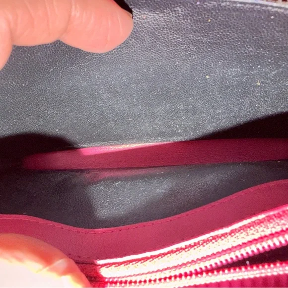 AUTH YSL Saint Laurent Classic Pink Y-Ligne Wallet - Picture 11 of 12